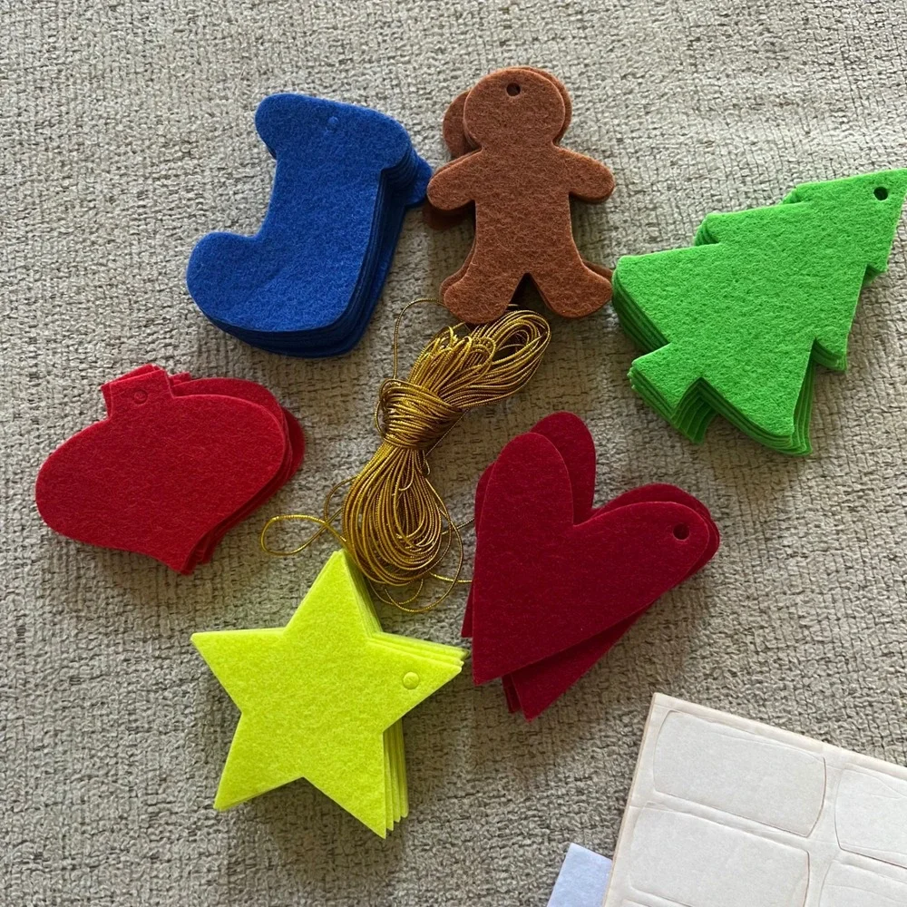 Mixed Holiday Craft Lot Felt Foam Shapes Christmas Halloween DIY Ornament Kits
